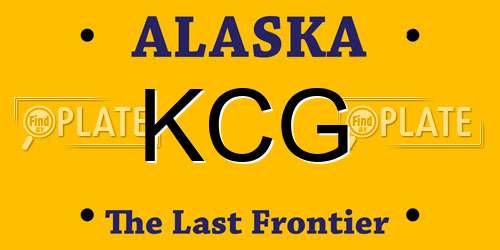 KCG Alaska License Plate