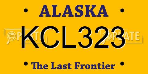 KCL323 Alaska License Plate