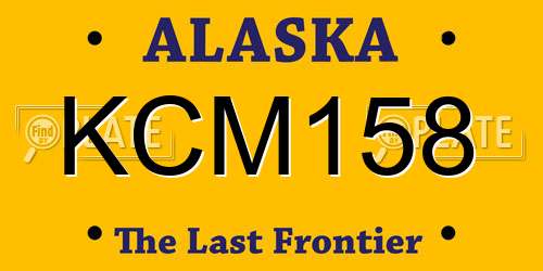 KCM158 Alaska License Plate