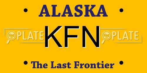 KFN Alaska License Plate