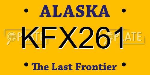 KFX261 Alaska License Plate