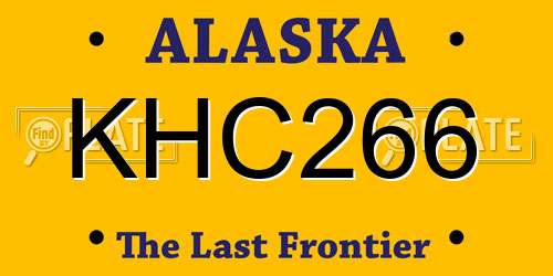 KHC266 Alaska License Plate