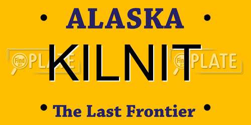 KILNIT Alaska License Plate