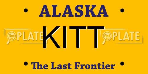 KITT Alaska License Plate