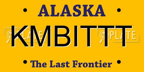 KMBITTT Alaska License Plate