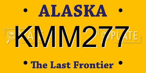 KMM277 Alaska License Plate