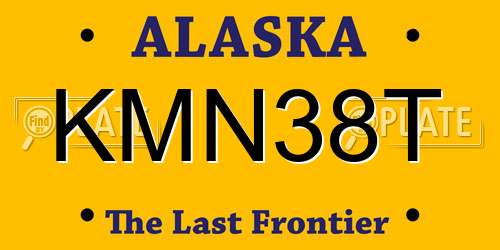 KMN38T Alaska License Plate