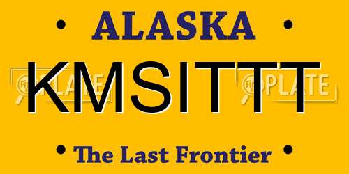 KMSITTT Alaska License Plate