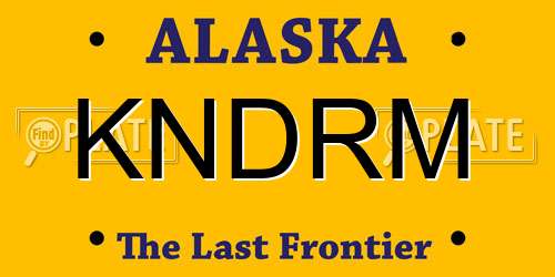 KNDRM Alaska License Plate