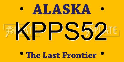 KPPS52 Alaska License Plate