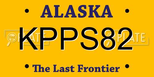 KPPS82 Alaska License Plate