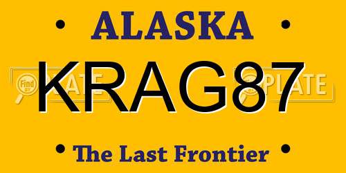 KRAG87 Alaska License Plate