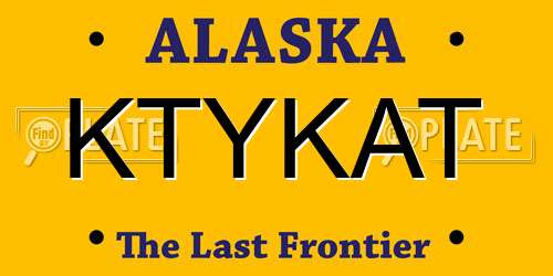 KTYKAT Alaska License Plate