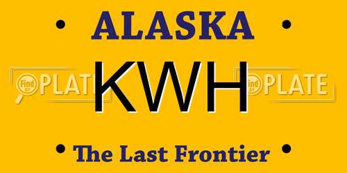 KWH Alaska License Plate