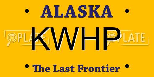 KWHP Alaska License Plate