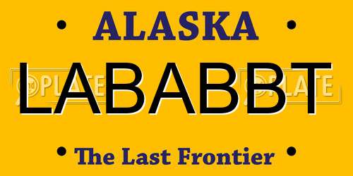 LABABBT Alaska License Plate