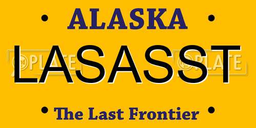 LASASST Alaska License Plate
