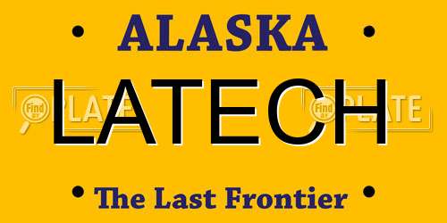 LATECH Alaska License Plate