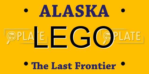 LEGO Alaska License Plate