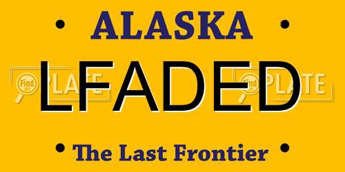 LFADED Alaska License Plate
