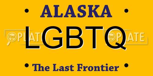 LGBTQ Alaska License Plate