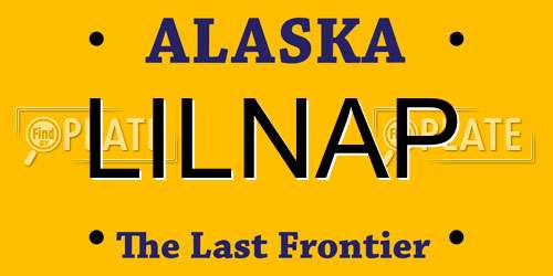 LILNAP Alaska License Plate