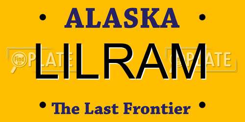 LILRAM Alaska License Plate