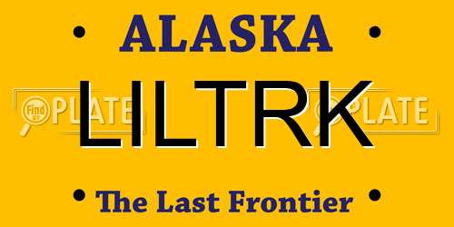 LILTRK Alaska License Plate