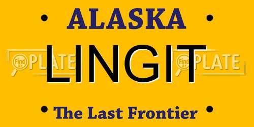 LINGIT Alaska License Plate