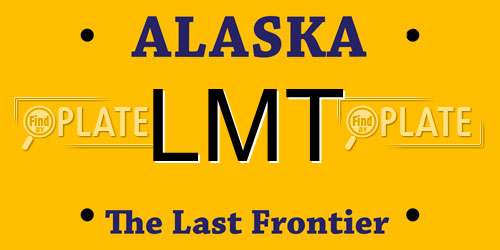 LMT Alaska License Plate