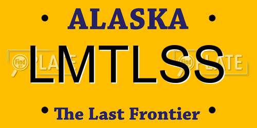 LMTLSS Alaska License Plate