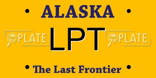 LPT Alaska License Plate