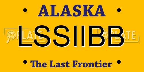 LSSIIBB Alaska License Plate
