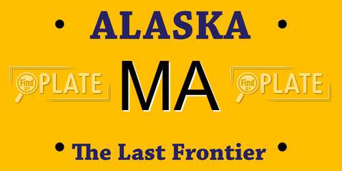 MA Alaska License Plate