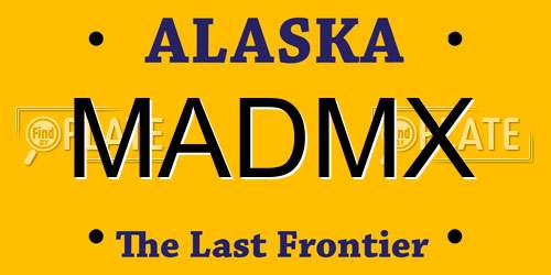 MADMX Alaska License Plate