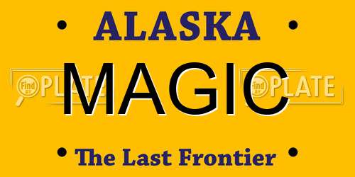 MAGIC Alaska License Plate