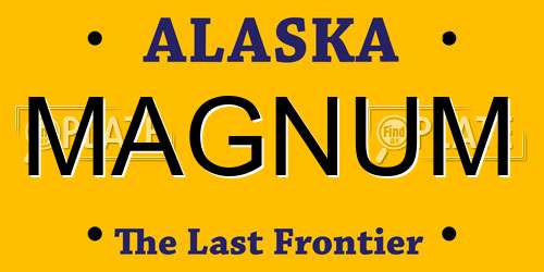 MAGNUM Alaska License Plate