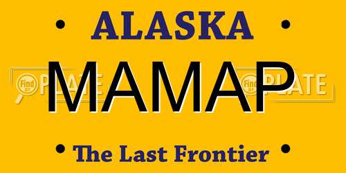 MAMAP Alaska License Plate