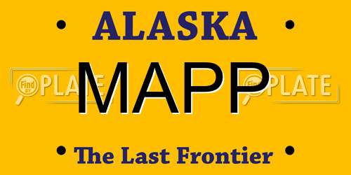 MAPP Alaska License Plate