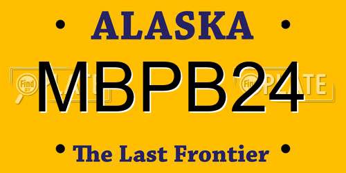 MBPB24 Alaska License Plate