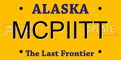 MCPIITT Alaska License Plate