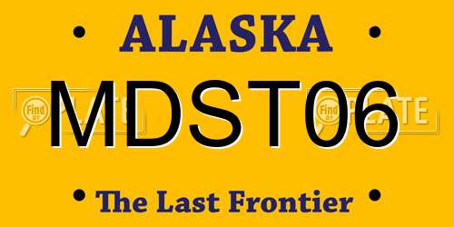 MDST06 Alaska License Plate