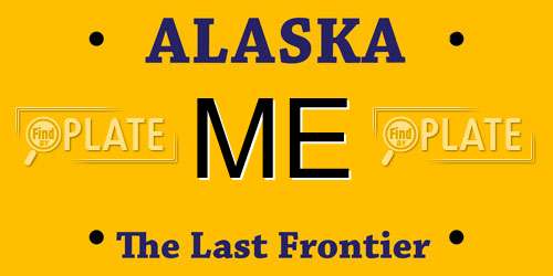 ME Alaska License Plate