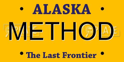 METHOD Alaska License Plate