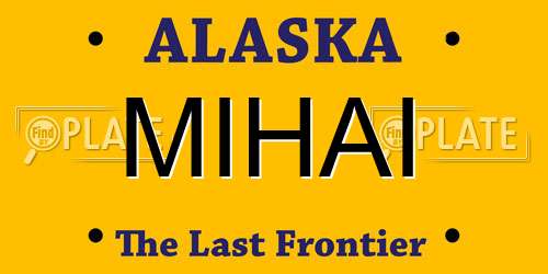 MIHAI Alaska License Plate