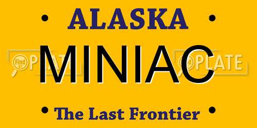 MINIAC Alaska License Plate