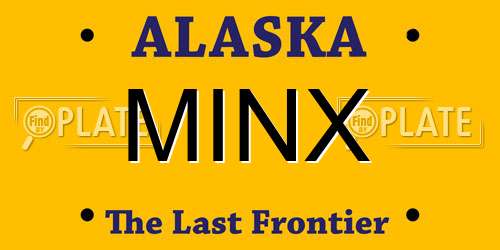 MINX Alaska License Plate