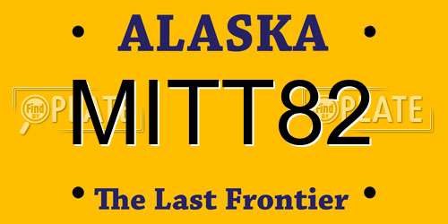 MITT82 Alaska License Plate