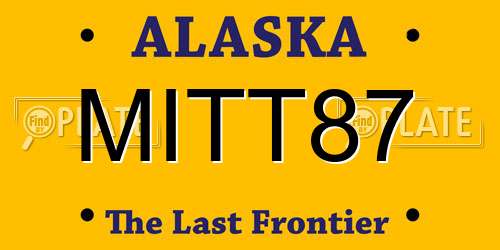 MITT87 Alaska License Plate