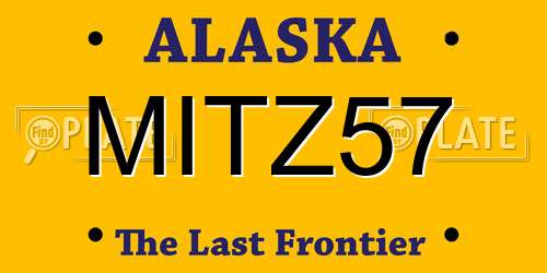 MITZ57 Alaska License Plate